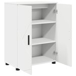 vidaXL Cabinet de salle de bain avec étagère Blanc 60 x 35 x 80 cm