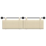 vidaXL Tête de lit suspendue Crème Tissu