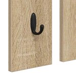 vidaXL Porte-manteau mural avec étagère Chêne sonoma 84 x 10 x 80 cm