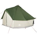 vidaXL Tente familiale tipi 6 personnes vert imperméable
