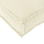vidaXL Coussin pour banc de palette Crème 100 x 40 x 8 cm Tissu Oxford