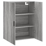 vidaXL Armoire murale sonoma gris 69 5x34x90 cm