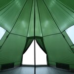 vidaXL Tente de camping tipi 4 personnes vert imperméable