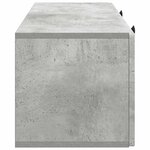 vidaXL Meuble TV mural Gris béton 78 5 x 31 x 30 cm Bois d'ingénierie