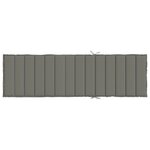 vidaXL Coussin de chaise longue gris foncé mélangé 200x70x4 cm tissu