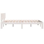 vidaXL Cadre de lit sans matelas blanc 120x190 cm