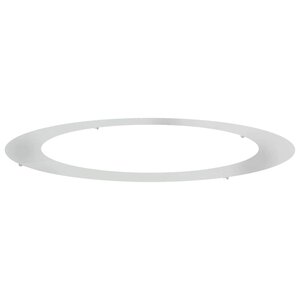 vidaXL Anneau d'arbre plat Argent Ø90 / 120 cm Acier galvanisé