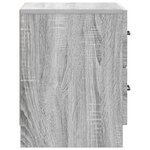 vidaXL Cabinet de chevet Sonoma gris 43 x 34 5 x 44 5 cm