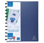 Protège-documents à anneaux et pochettes détachables 60 vues - a4 - x 4 - exacompta