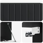vidaXL Meuble TV mural 98 x 41 x 30 cm Noir Bois d'ingénierie