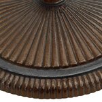vidaXL Socle de parasol Bronze 45x45x30 cm Fonte