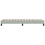 vidaXL Cadre de lit sans matelas gris clair 90x220 cm velours
