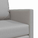 vidaXL Canapé-lit avec coussin Gris nuage 74 x 77 x 81 cm tissu