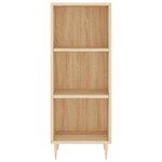 vidaXL Buffet haut Chêne sonoma 34 5x34x180 cm Bois d'ingénierie