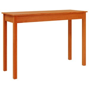 vidaXL Table console marron miel 110x40x75 cm bois massif de pin