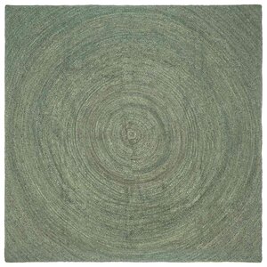 vidaXL Tapis de surface Vert olive 300 x 300 cm Jute