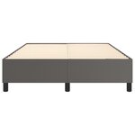 vidaXL Cadre de lit sans matelas gris 140x190 cm similicuir