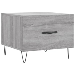 vidaXL Table basse Sonoma gris 50x50x40 cm Bois d'ingénierie