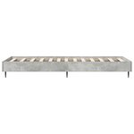 vidaXL Cadre de lit Gris béton 80 x 200 cm Bois d'ingénierie