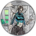 Monnaie CYBER QUEEN Rebirth 3 Oz Argent 20$ Cook Islands 2024 (PRÉCOMMANDE)