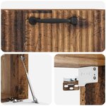 vidaXL Meuble TV mural Bois ancien 59 5 x 31 x 30 cm Bois d'ingénierie