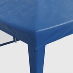 vidaXL Tente de fête avec 12 parois latérales en maille bleu 8x4m PEHD