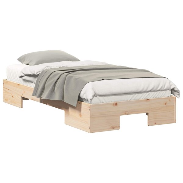 vidaXL Cadre de lit Marron 75 x 190 cm