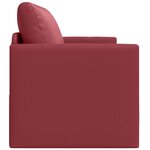 vidaXL Canapé-Lit Rouge bordeaux 124 x 71 x 78 cm Cuir artificiel