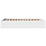 vidaXL Cadre de lit sans matelas blanc 150x200 cm