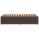 vidaXL Cadre de lit sans matelas marron foncé 90x190 cm tissu