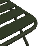 vidaXL Chaises de jardin pliantes 2 Pièces Vert foncé 42x52x82 cm Acier revêtu de poudre