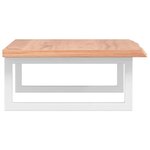 vidaXL Étagère de vasque murale acier et bois de chêne massif