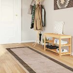 vidaXL Coureur de Tapis MARSA Noir 80 x 400 cm Polyester et PVC