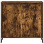 vidaXL Meuble d'appoint Chêne Fumé 79 x 36 x 75 cm Bois d'ingénierie
