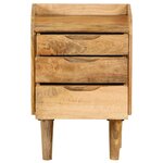 vidaXL Table de chevet Bois de manguier massif 40 x 30 x 59 5 cm