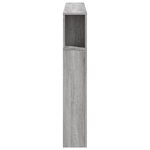 vidaXL Tête de lit à LED sonoma gris 140x18 5x103 5 cm bois ingénierie
