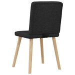 vidaXL Chaises à manger lot de 4 noir tissu