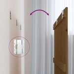 vidaXL Tête de lit murale Marron miel 166x3x90 cm Bois massif de pin