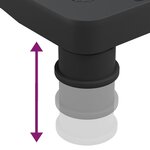 vidaXL Support de moniteur Noir 33 5x34x10 5 cm