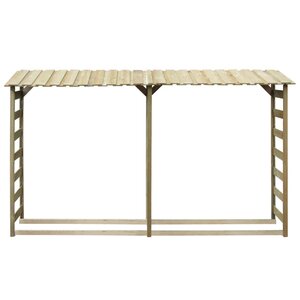 vidaXL Abri de bois de chauffage 300 x 44 x 176 cm Pinède imprégnée