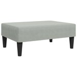 vidaXL Ensemble de canapés 2 Pièces avec coussins gris clair velours