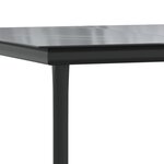 vidaXL Ensemble à manger jardin 3Pièces avec coussins noir et gris