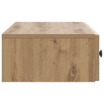 vidaXL Table d'appoint murale 87 5 x 34 5 x 17 cm Bois d'ingénierie