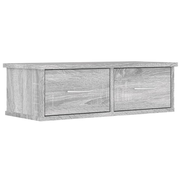 vidaXL Armoire murale Sonoma gris 60x26x18 5 cm Bois d'ingénierie