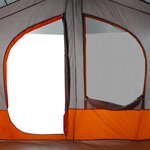 vidaXL Tente de camping de cabine 5 personnes gris imperméable