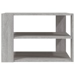 vidaXL Table basse sonoma gris 58x58x40 cm bois d'ingénierie