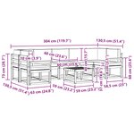vidaXL Ensemble de canapés d'extérieur 6 pc