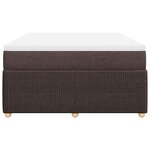 vidaXL Sommier à lattes de lit avec matelas Marron foncé 160x200 cm