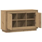 vidaXL Buffet chêne artisanal 102x35x60 cm bois d'ingénierie