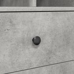 vidaXL Bureau avec Rangement Gris Béton Bois d'Ingénierie